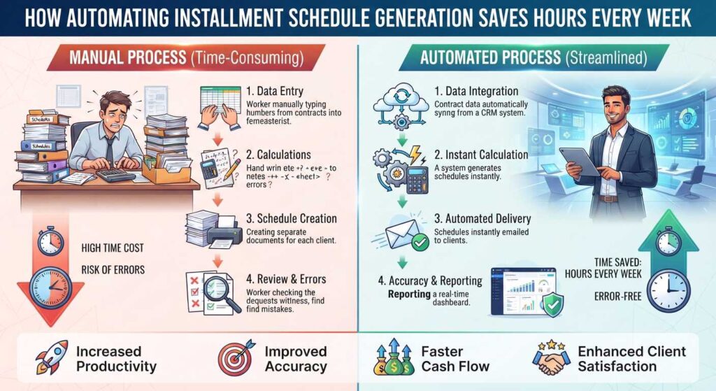 How Automating Installment Schedule Generation Saves Hours Every Week