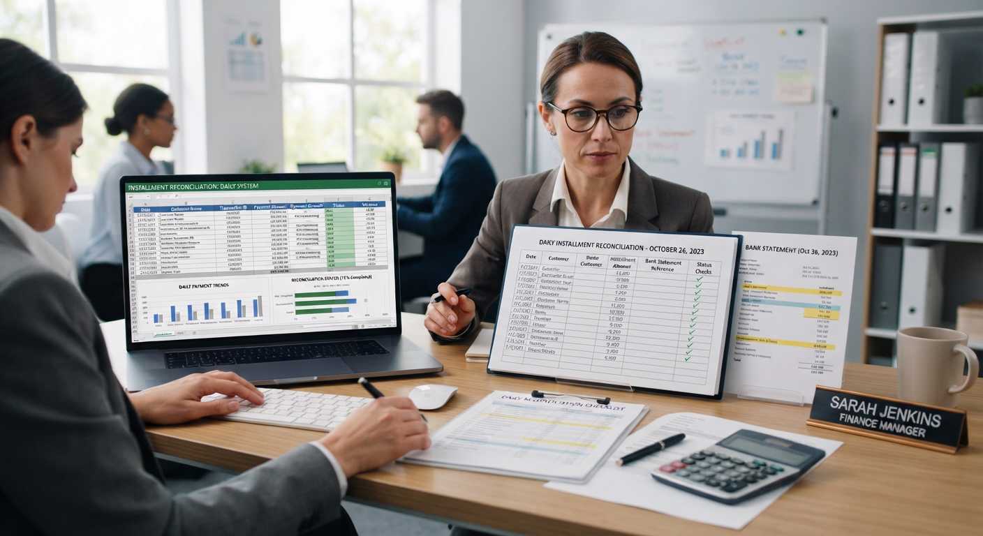 installment business reconciliation