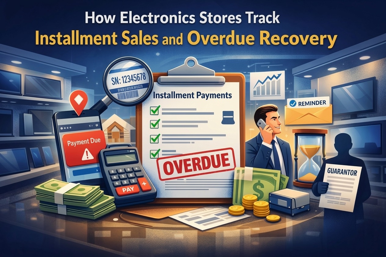 electronics store installment recovery